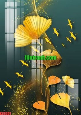 Ảnh gốc file in lụa File gốc in tranh nền tường tổng hợp K69301 chi tiết