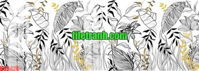 File gốc File gốc in tranh nền tường tổng hợp K69420 (in tráng gương) sang trọng