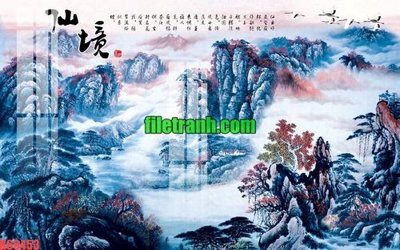 File gốc File gốc in tranh nền tường tổng hợp K69453 (thiết kế) cho in ấn