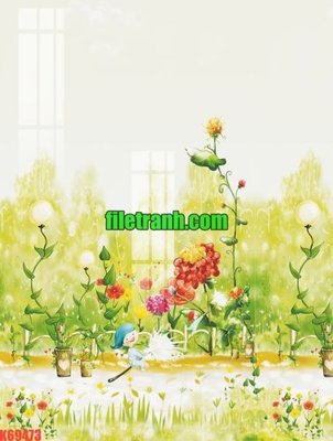 File tranh PSD File gốc in tranh nền tường tổng hợp K69473 chất lượng cao