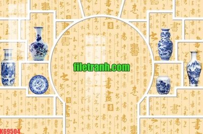 File in trần File gốc in tranh nền tường tổng hợp K69504 (bản gốc) phong cảnh