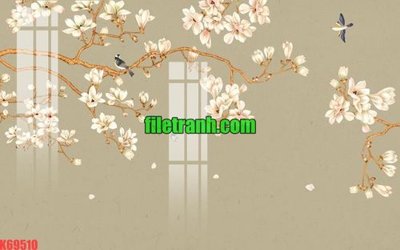 Ảnh gốc File gốc in tranh nền tường tổng hợp K69510 (độ nét cao) in mica