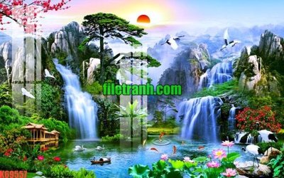 File PSD File gốc in tranh nền tường tổng hợp K69557 (gốc) cho in quảng cáo