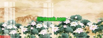 Chi tiết file gốc File gốc in tranh nền tường tổng hợp K69604 (cho in tráng gương)