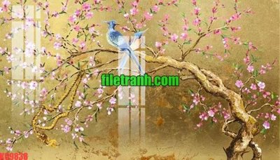 File tranh File gốc in tranh nền tường tổng hợp K69838 (bản gốc) in lụa 3D