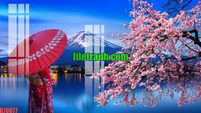 Tải file File gốc in tranh nền tường tổng hợp K70077 (gốc) chủ đề phong thủy