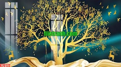 File tranh in tráng gương File gốc in tranh nền tường tổng hợp K70172 (siêu nét)