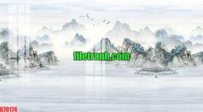 File gốc File gốc in tranh nền tường tổng hợp K70174 (in tráng gương) ốp tường