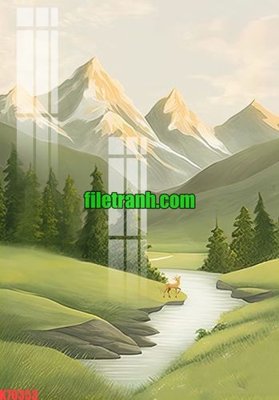 Tải file File gốc in tranh nền tường tổng hợp K70353 (ảnh gốc) in tráng gương