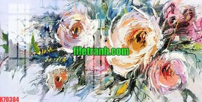 Download file gốc File gốc in tranh nền tường tổng hợp K70384 (in lụa) hoa lá