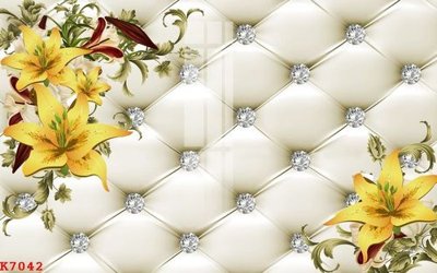 File tranh gốc in trần nhà File gốc in tranh tổng hợp K7042 3D