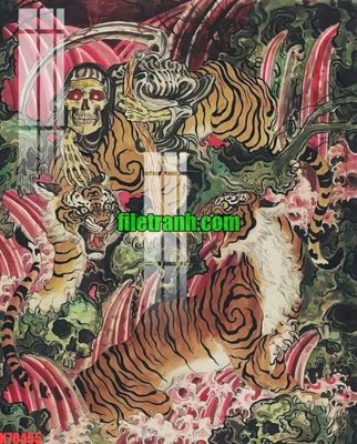 File gốc File gốc in tranh nền tường tổng hợp K70455 (in lụa) tranh thuận buồm