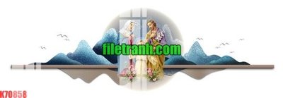 File tranh gốc File gốc in tranh nền tường tổng hợp K70858 (bản quyền) độc đáo