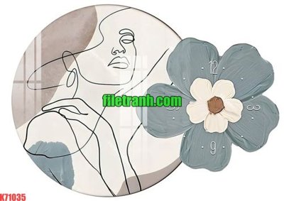 File gốc File gốc in tranh nền tường tổng hợp K71035 (in lụa) trang trí tường