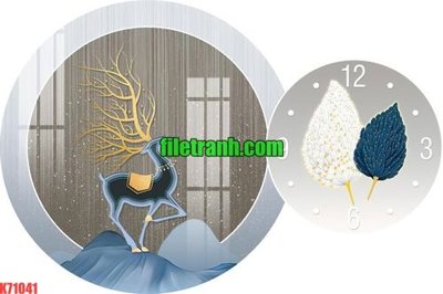 File gốc File gốc in tranh nền tường tổng hợp K71041 (in mica) trang trí