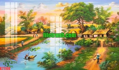 File tranh File gốc in tranh nền tường tổng hợp K71108 (ảnh gốc) in trần 3D