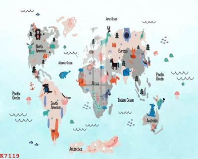 File tranh in trần 3D File gốc in tranh tổng hợp K7119 (ảnh gốc)