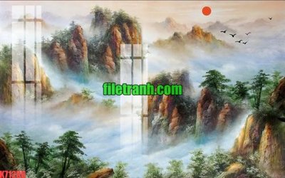 Download file gốc File gốc in tranh nền tường tổng hợp K71206 (độ nét cao)