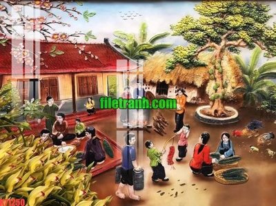 File tranh File gốc in tranh nền tường tổng hợp K71250 (bản gốc) in canvas