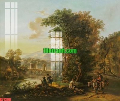 File tranh gốc PSD File gốc in tranh nền tường tổng hợp K71396 còn nguyên layer