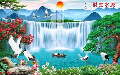 Ảnh gốc File gốc in tranh tổng hợp K7143 (siêu chi tiết) để in ấn