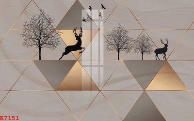 File in trần File gốc in tranh tổng hợp K7151 (bản gốc) mây trời