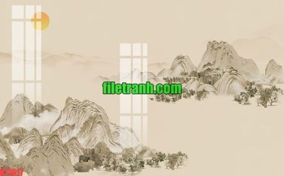 File tranh File gốc in tranh nền tường tổng hợp K71617 (ảnh gốc) in trần 3D