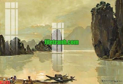 File in trần File gốc in tranh nền tường tổng hợp K71781 (bản gốc) phong cảnh