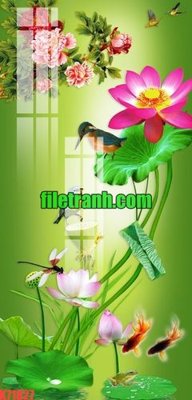 File gốc File gốc in tranh nền tường tổng hợp K71827 (cho in UV) siêu nét