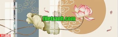 Hình ảnh file gốc in trần nhà File gốc in tranh nền tường tổng hợp K71834