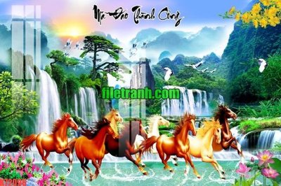 File gốc File gốc in tranh nền tường tổng hợp K72096 (in mica) làm quà tặng