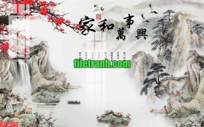 Tải xuống file tranh gốc File gốc in tranh nền tường tổng hợp K72202 (PSD/TIFF)