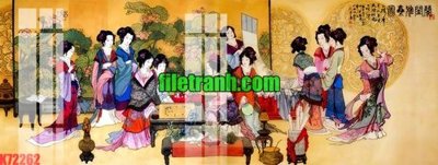 File tranh gốc PSD File gốc in tranh nền tường tổng hợp K72262 còn nguyên layer