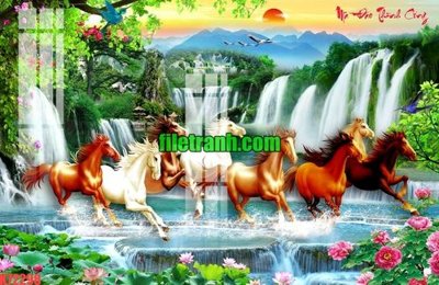 Download file gốc File gốc in tranh nền tường tổng hợp K72298 (in lụa) nghệ thuật