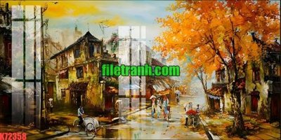 File gốc File gốc in tranh nền tường tổng hợp K72358 (in mica) làm quà tặng