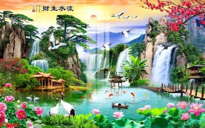 Tải file File gốc in tranh tổng hợp K7240 (gốc) chủ đề phong thủy