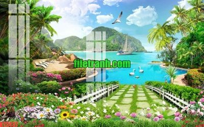 Tải file File gốc in tranh nền tường tổng hợp K72437 (gốc) làm tranh trang trí