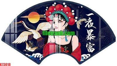 File tranh File gốc in tranh nền tường tổng hợp K73018 (gốc) in backlit film