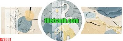 File gốc File gốc in tranh nền tường tổng hợp K73031 (cho in 3D) độc đáo