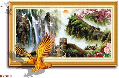 File tranh File gốc in tranh tổng hợp K7308 (ảnh gốc) in trần 3D