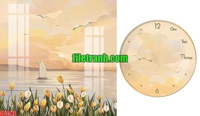 File in mica File gốc in tranh nền tường tổng hợp K73111 (bản gốc) siêu trong