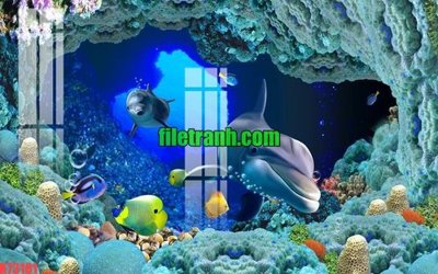 File tranh File gốc in tranh nền tường tổng hợp K73181 (bản gốc) in lụa dán tường