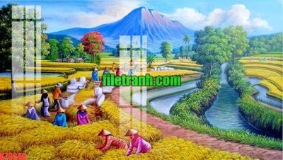 File in trần File gốc in tranh nền tường tổng hợp K73240 (bản gốc) phong cảnh