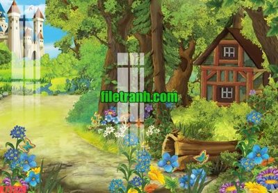 File gốc File gốc in tranh nền tường tổng hợp K73329 (in lụa) trang trí tường