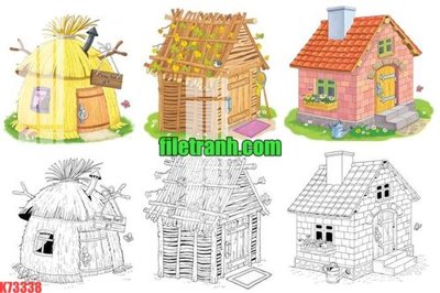 File tranh File gốc in tranh nền tường tổng hợp K73338 (file gốc) chuẩn màu in