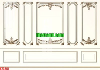 File gốc File gốc in tranh nền tường tổng hợp K73361 (in tráng gương) sang trọng