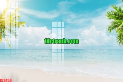 File gốc File gốc in tranh nền tường tổng hợp K73450 (in lụa) họa tiết 3D