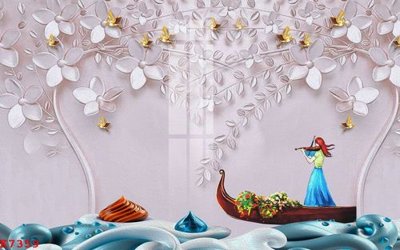 Ảnh gốc File gốc in tranh tổng hợp K7359 (độ nét cao) in tráng gương