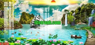 File gốc File gốc in tranh nền tường tổng hợp K73648 (phiên bản chuẩn) để in ấn