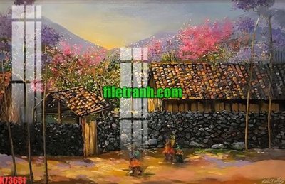 Ảnh gốc file in lụa File gốc in tranh nền tường tổng hợp K73651 chi tiết